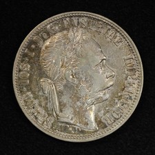 1890 Austria 1 Florin - Free Shipping USA