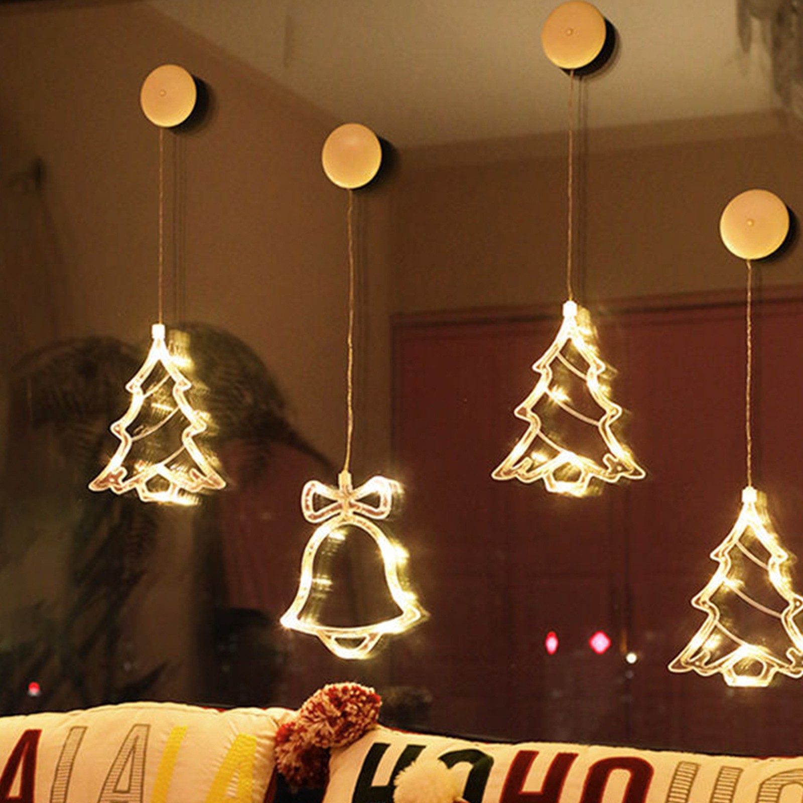 Hanging Fairy LEDs String Lights Curtain Lamp Constant Bright Modes With Star