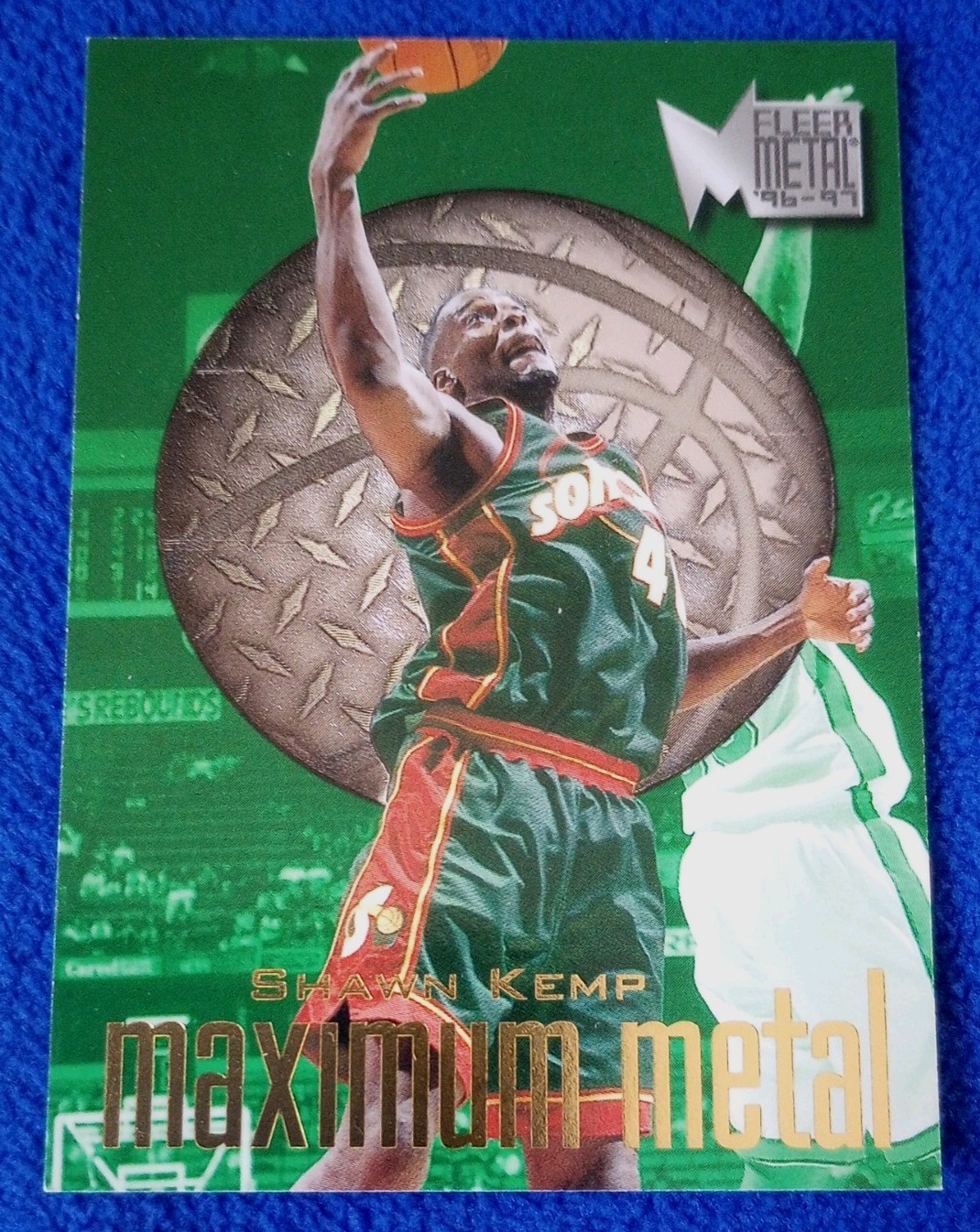 1996-97 Fleer Metal SHAWN KEMP Maximum Metal #12 Seattle Supersonics