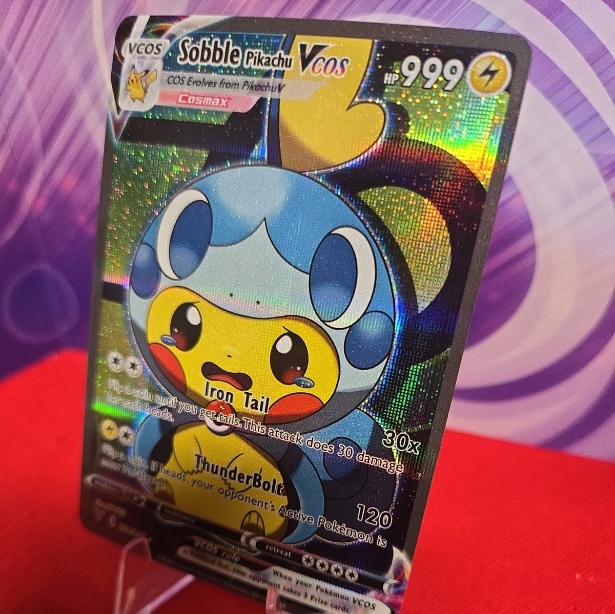 Sobble Pokemon Card VMAX Rainbow GX EX GX ACG V Star Holo Cosplay Cute FS