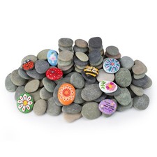 150 Pcs River Rocks for Painting, 2"-3" Painting Rocks, Flat Smooth Stones ...