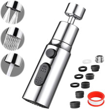 Kitchen Faucet Aerator Splash Proof Spout.3 Function Kitchen Tap Spray Head Atta