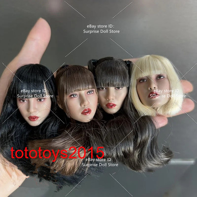 1/6 Asian Girl Beauty Head Sculpt Fit 12'' TBL PH JIAOU Female Suntan Figure Body