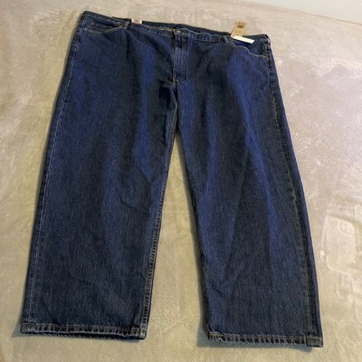 Vintage Levis 550 Relaxed Fit Big Tall Jeans Mens 60x32 Dark Wash Blue Denim NWT
