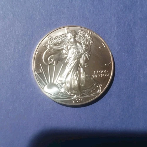 2016 Silver American Eagle BU Coin 1 Oz US $1 Dollar Fine .999