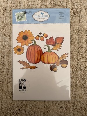 Elizabeth Craft Designs 2080 Festive Harvest Steel Cutting Die Set 16 Piece New