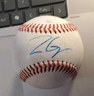 Autographed Baseball game used ZACH GELOF Oakland A's