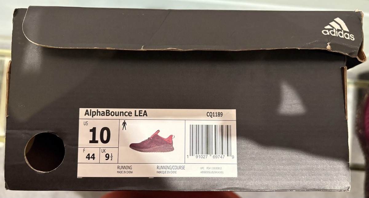 adidas AlphaBounce LEA Size 10 CQ1189 | eBay