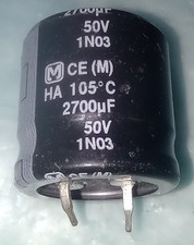 CE M HA 105  2700uf 50v 1N03 Radial Snap In Mount Electrolytic Capacitor