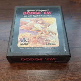 Dodge 'Em (Atari 2600, 1980) Activision Racing Game Complete In Box Tested Works