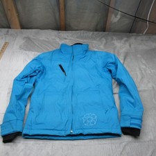 Columbia Titanium Jacket Youth Large 14/16 Blue Check OmniHeat Waterproof Winter