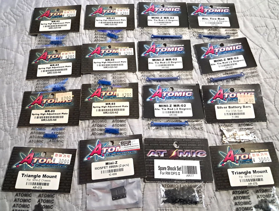 RC Parts Lot x62 ~ Atomic ~ Upgrade Parts for Kyosho Mini Z - Image 2 of 4