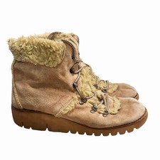Vintage Suede And Sherpa 1970s Made In Romania Boots High Quality  Women  s 10