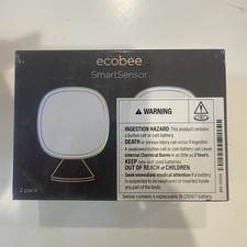 ecobee SmartSensor Room Temperature Sensors - White, Pack of 2 EB-RSHM2PK-01