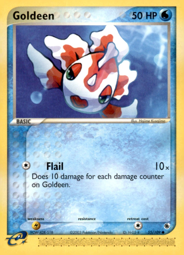 Goldeen Common Ruby and Sapphire 55/109 NM
