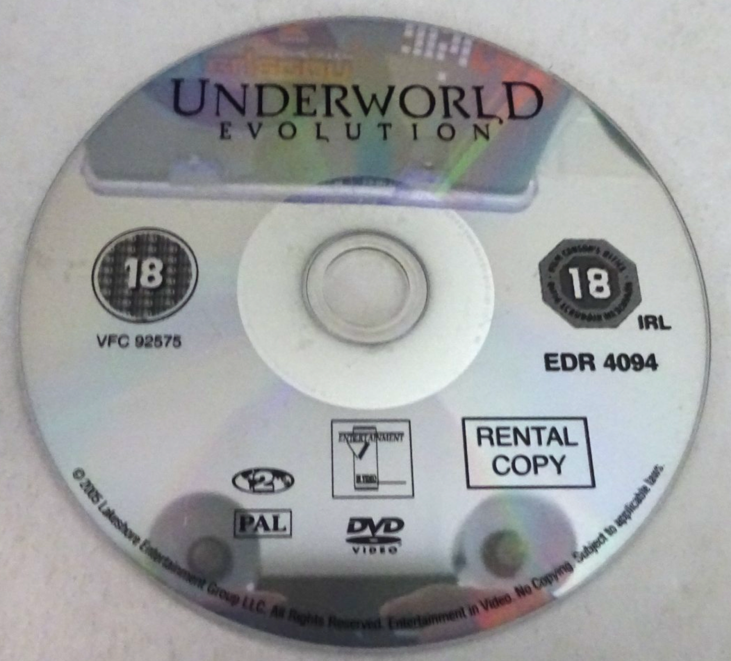 UNDERWORLD EVOLUTION DVD DISC ONLY | eBay UK