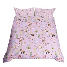 Image of Double Duvet Cover Bed Set- High Quality Microfibre - Woodland Nature Theme