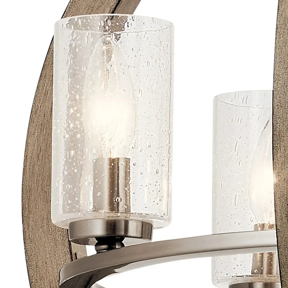 Kichler 43185DAG - Lámpara de araña gris Grand Bank 4 luces 21,5" (NUEVA -SOLO CAJA DEFECTUOSA) Foto 3 de 3