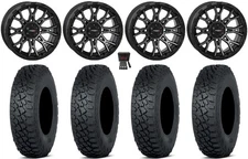 System 3 ST-6 14" Wheels Dark Tint 30" Tenacity XNR Tires Can-Am Defender