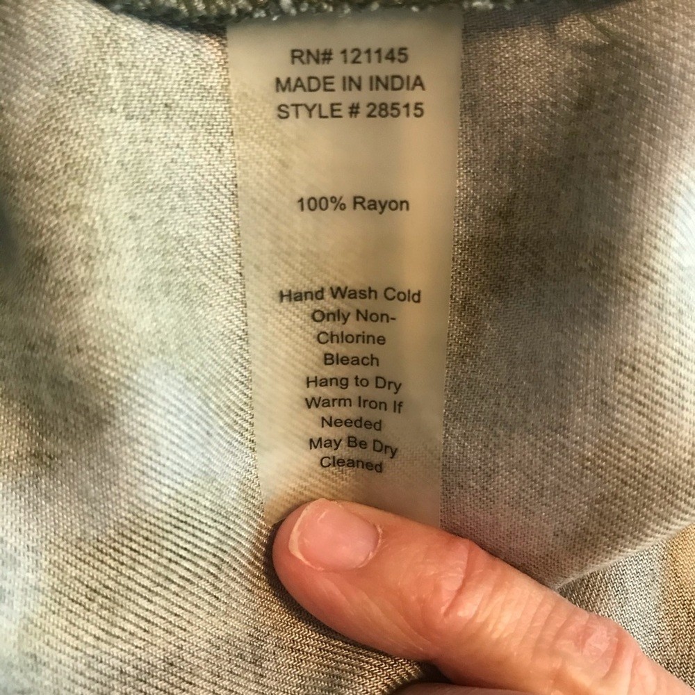 Soft Surroundings Button Down Tie Dye blouse Small - image 6