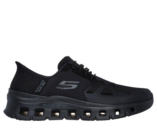 Skechers Shoes Work Slip Ins Men's Black Slip Resistant Glide Memory ...