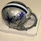 DARYL JOHNSTON Signed Dallas COWBOYS VSR4 Mini-helmet Beckett (BAS)