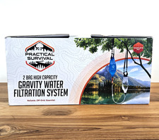 Practical Survival 2-Bag High Capacity Gravity Water Filtration System, NEW