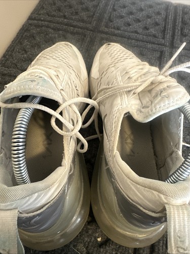 Women’s Sz 8.5 Nike Air 270 White And Silver Sneakers. - Picture 5 of 12