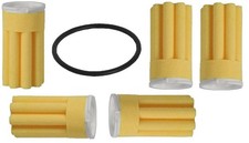 5 Filter Filtereinsatz Ölfilter Heizung Siku gelb 50 µm Dichtung sternförmig