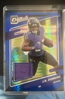 2021 Panini Donruss Optic - Donruss Threads J.K. Dobbins #TH-6 Blue Hyper Prizm