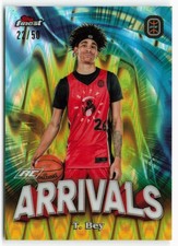 2022-23 Tyler Bey Topps Finest Overtime Elite Rookie Arrivals Gold Wave 22/50