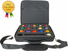 Pool Ball Carrying Case,Hard Billiard Ball Case Cue Ball Holder for One Set
