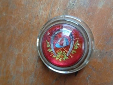 Antique Horse Bridle Rosette Equestrian Horse Jockey Domed Glass