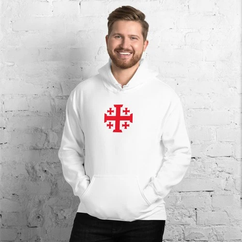 Christian Crusader Hoodie Knights Templar Crusader Cross Hoodie - product listing photo