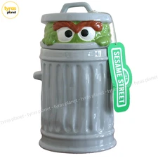 Sesame Vintage Oscar the Grouch Sesame Street Cookie Jar 11-inch NEW with Tag
