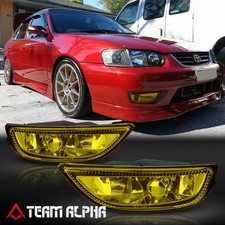 Fits 2001-2002 Toyota Corolla Pair Yellow Bumper Fog Light Driving Lamp Wbulb Fits 2001-2002 Toyota Corolla Pair Yellow Bumper Fog Light Driving Lamp Wbulb