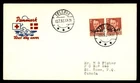 Mayfairstamps Denmark FDC 1953 King Frederik IX Pair Revalued First Day Cover aa