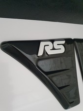 FORD FOCUS MK 2 RS  Style WING VENTS ABS - PLASTIC Tuning TO FORD !!(WHITE LOGO)