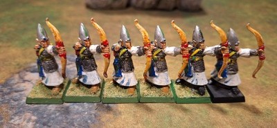 Warhammer Hochelfen 6 Bogenschützen bemalt High Elf Archers