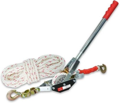 1.5 Ton 3300lb Rope Come Along Winch w/50' Rope