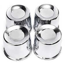 4pcs 5.15in Push Through Wheel Center 5.15" Center Hole, 4.31" Height Chrome