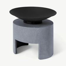 IVYLINE Outdoor Firebowl & Oval Console, Black/Cement from Made.com. Unused.