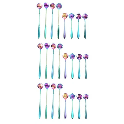 24 Stücke Blumen Set, 2 Verschiedene Größen Von Bunten Edelstahl Tee1373 - Bild 1 von 4