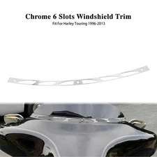 Chrome Windscreen Windshield Trim For Harley Electra Glide Touring FLHX 96-13