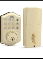 Honeywell Electronic Deadbolt Polished Brass (8712009)