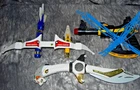 Vintage Power Rangers Toy Lot  Saba Tiger Saber & Power Blaster 1994 Bandai