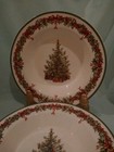 Set 2 Christopher Radko Traditions Holiday Celebrations 9" Soup Bowl NWOT  — photo 2