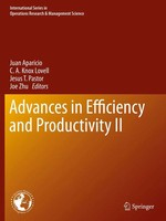 Advances In Efficiency And Productivity II Juan Aparicio (U. A.) Taschenbuch Vi