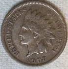 1908 S Indian Cent Nice Fine+ F+ or VF. Breaking Up Sets