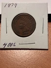 1879 Indian Cent - Extra Fine - $1.99 Shipping